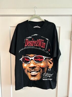 Oversized Michael Jordan Big Face Graphic Tee Size L